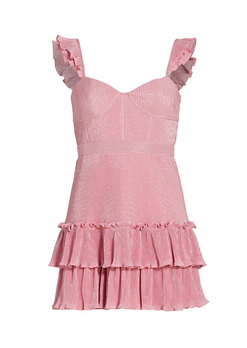 Ruffled Metallic Glam Dress