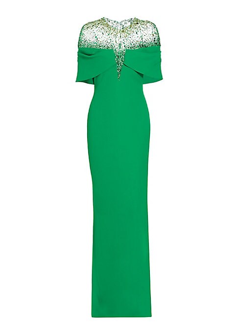 Crystal Cape Elegance Gown