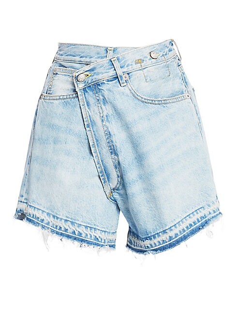 Wrap Waist Denim Cutoffs