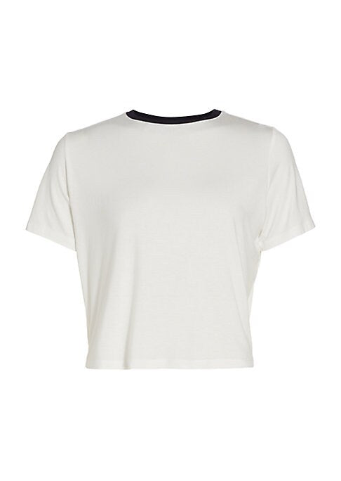 Cropped Contrast Tee