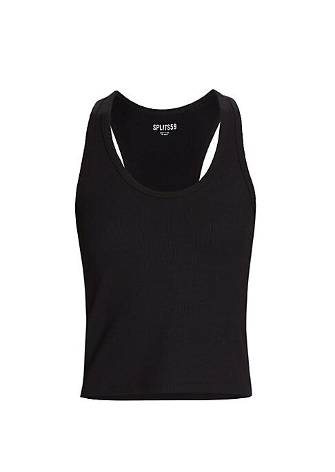 Scoop Neck Racer Crop Top