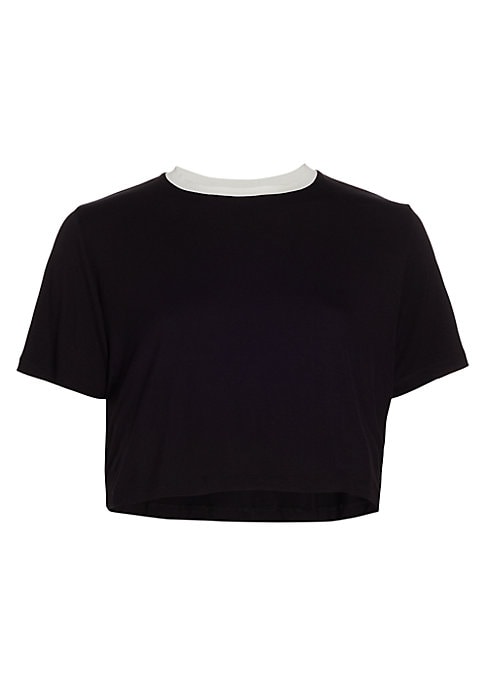 Chic Contrast Crop Top