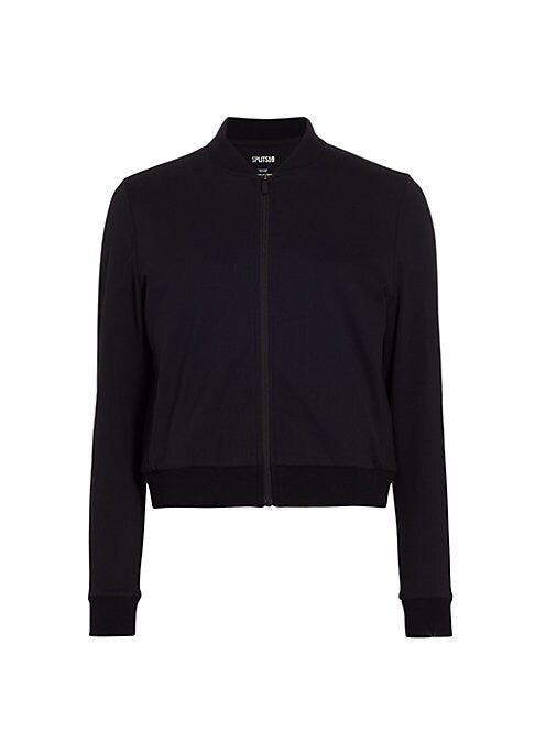 Sporty Luxe Bomber Jacket
