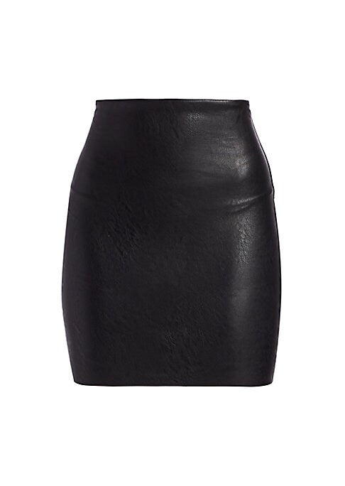 Sleek Mini Leather Skirt