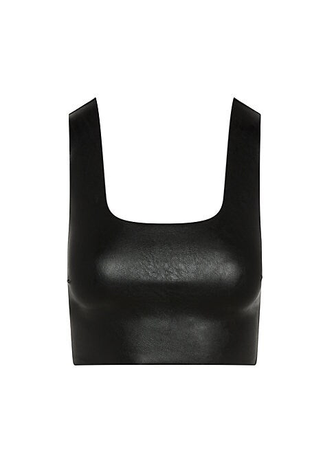 Edgy Hammered Leather Top