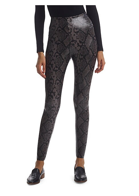 Croc-Embossed Luxe Leggings