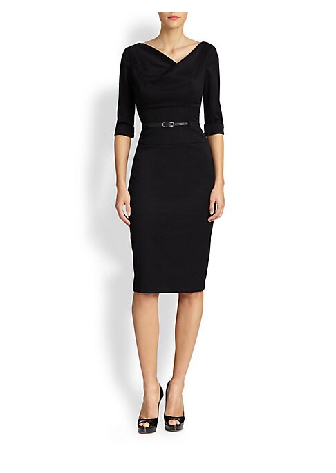 Chic Asymmetrical Sheath Dress