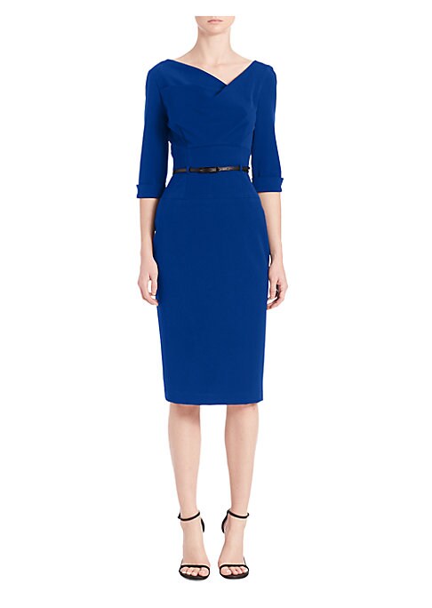 Chic Three-Quarter Sheath Dress