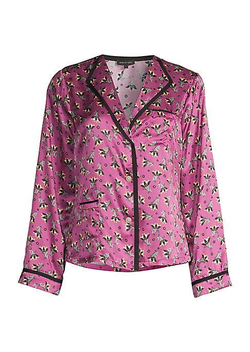 Floral Satin Sleep Top