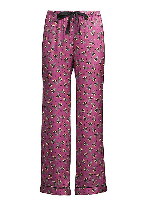 Floral Satin Sleep Pants