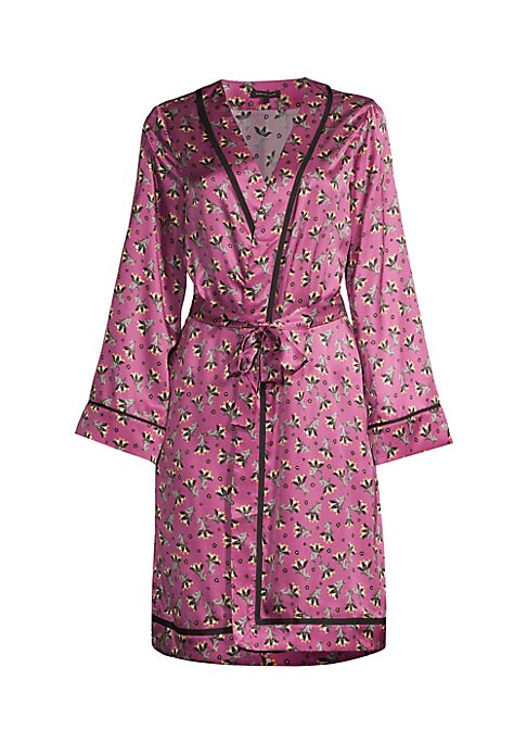 Floral Satin Elegance Robe