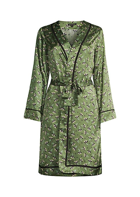 Floral Satin Elegance Robe
