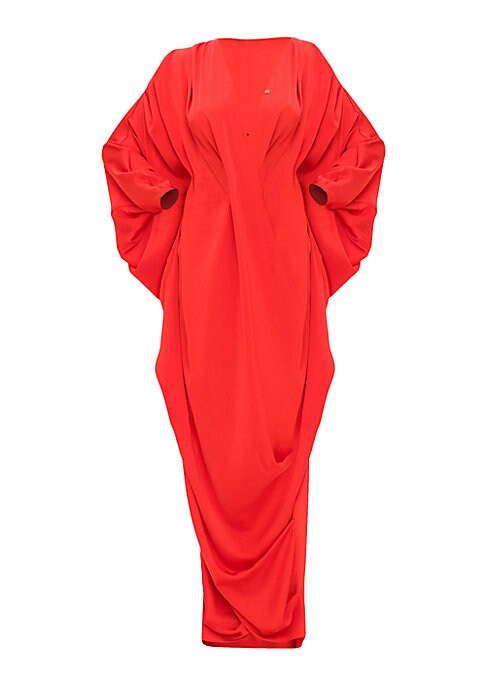 Elegant Draped Kaftan Dress
