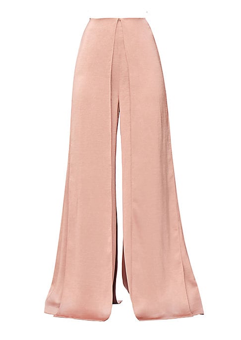 Luxe Satin Wide-Leg Trousers