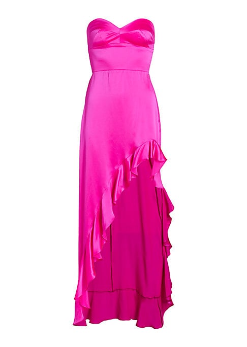 Ruffled Silk Charm Dress