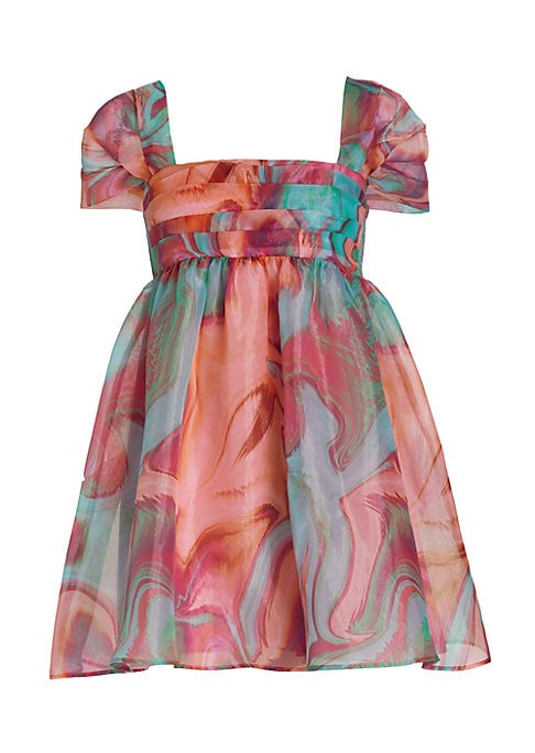 Charming Swirl Babydoll Dress