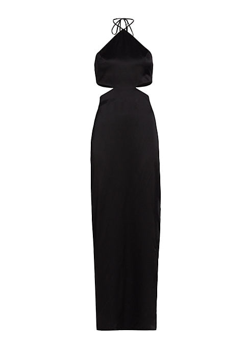 Chic Silk Cut-Out Dress