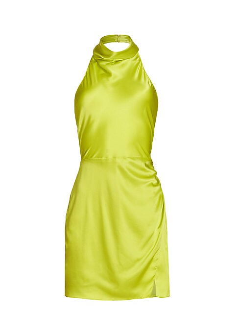Silk Halter Minidress Delight