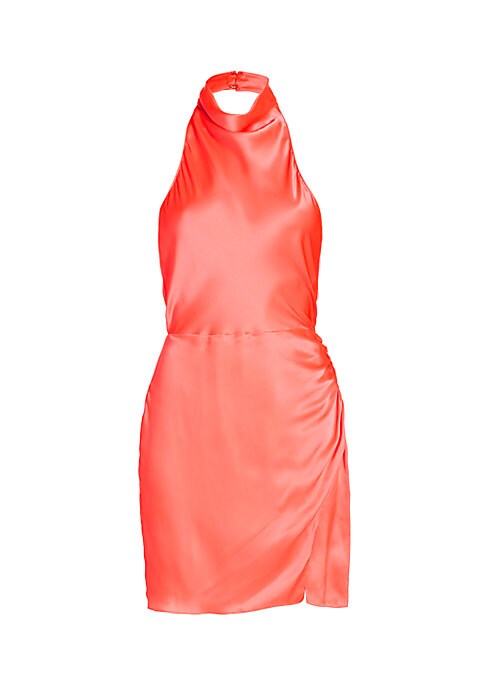 Silk Halter Minidress Delight