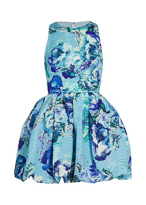 Silk Floral Fit and Flare