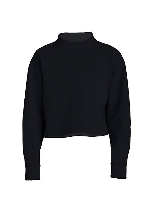 Chic Mock Neck Sweatshirt