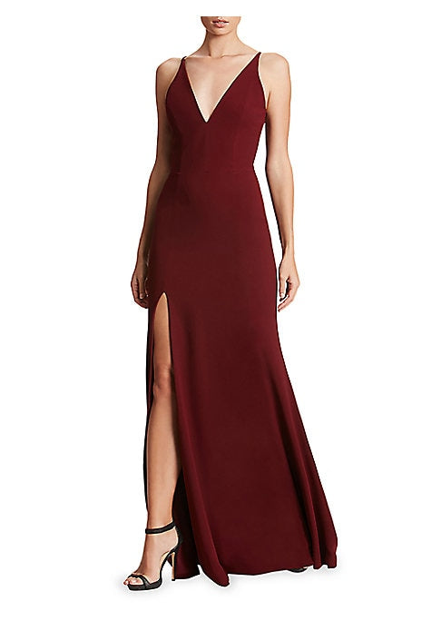 Sleek Slit Evening Gown