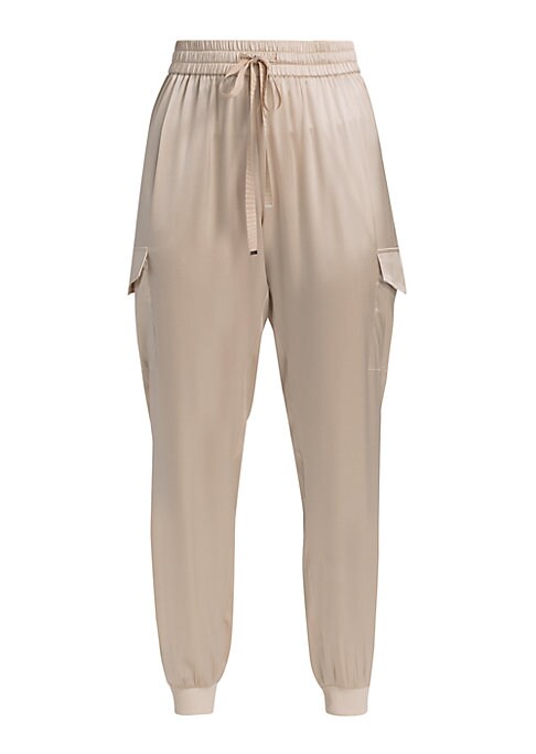 Luxe Silk Tapered Trousers