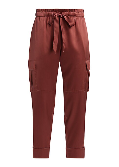 Chic Silk Cargo Trousers