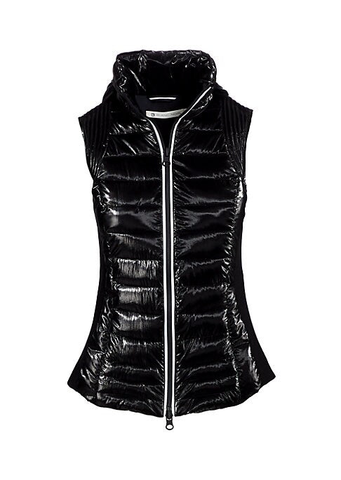 Shiny Vest with Hood