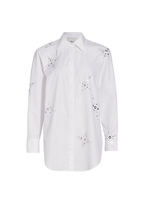 Studded Chic Button-Up