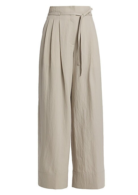 Chic Drawstring Wide-Leg Pants