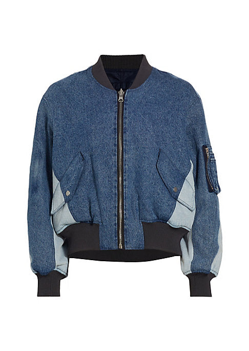 Denim Dream Bomber