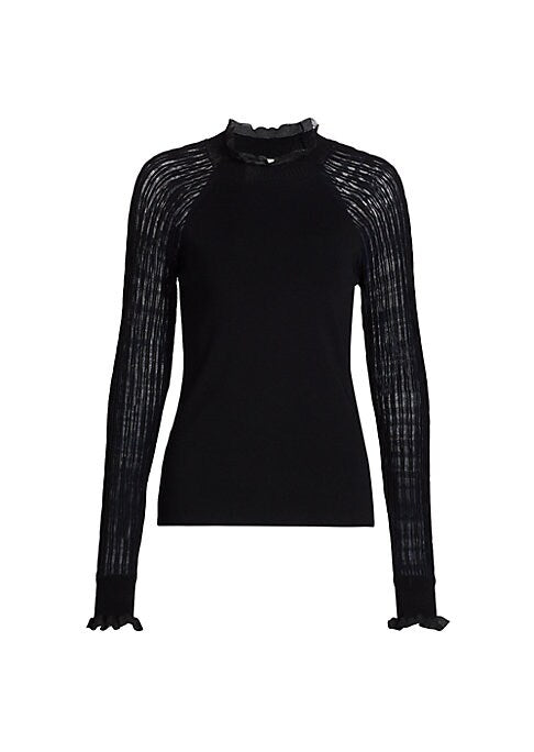 Sheer Ruffle Top