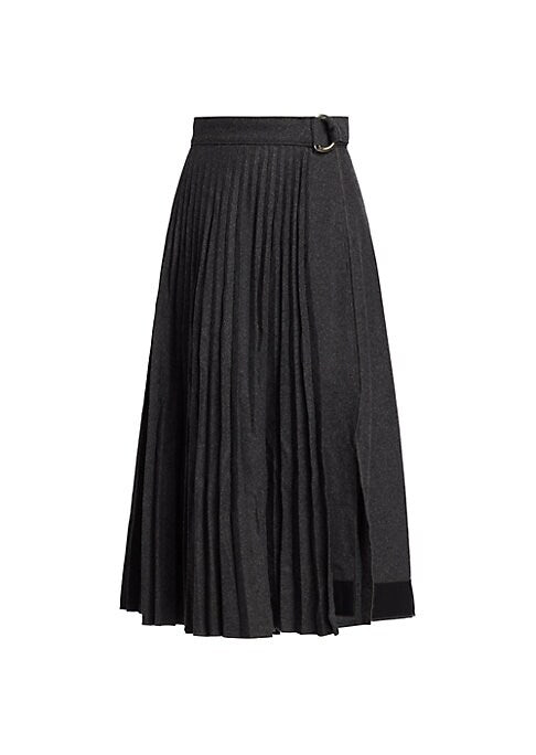 Chic D-Ring Midi Skirt