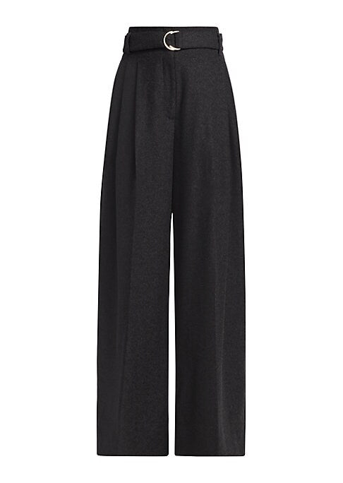 Chic Wide-Leg Wool Pants