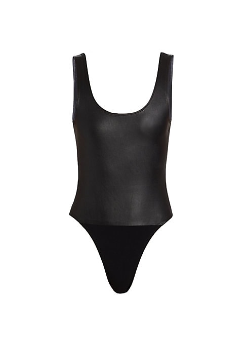 Sporty Leather Bodysuit