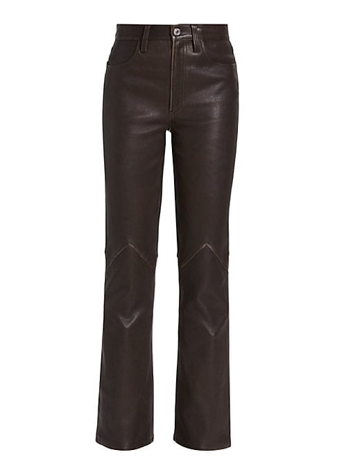 Edgy Retro Leather Trousers
