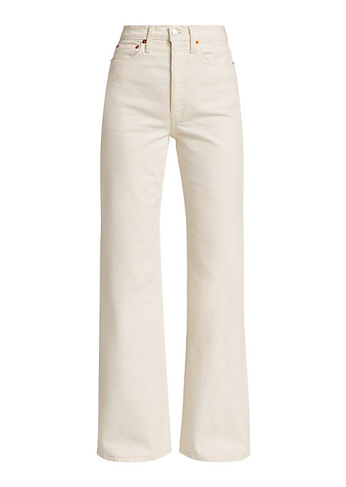 Retro High-Waist Wide-Leg Jeans