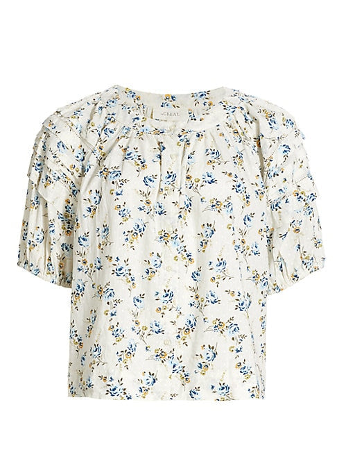 Floral Puff Sleeve Blouse