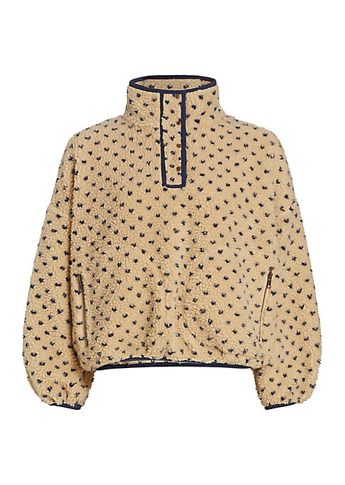 Polka Dot Sherpa Top