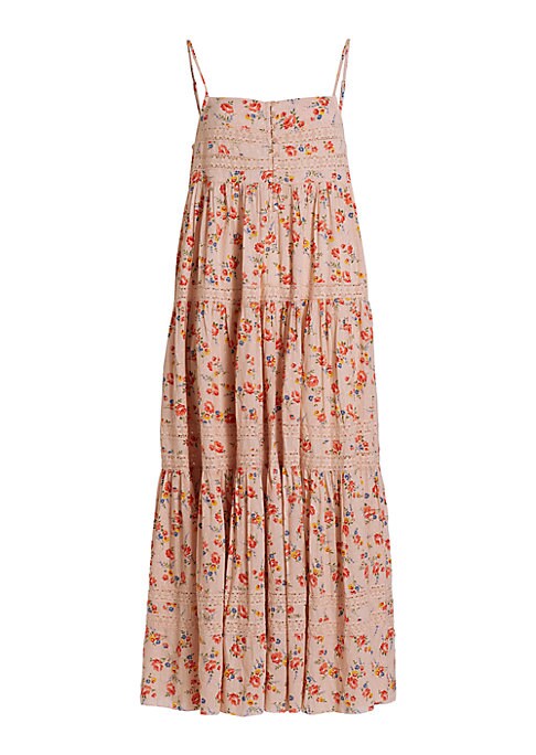 Floral Lace Midi-Dress