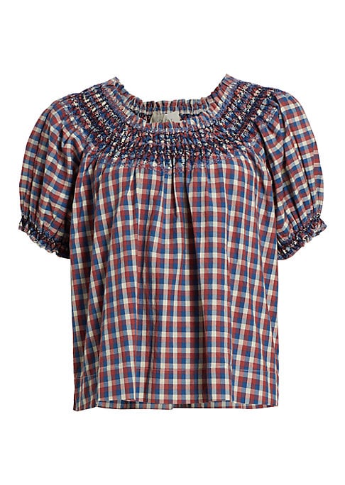 Plaid Puff Elegance