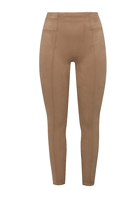 Suede-Like High-Waisted Leggings