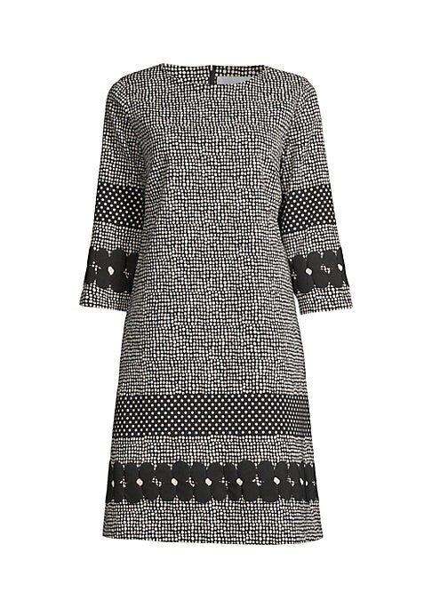 Chic Jacquard A-Line Dress