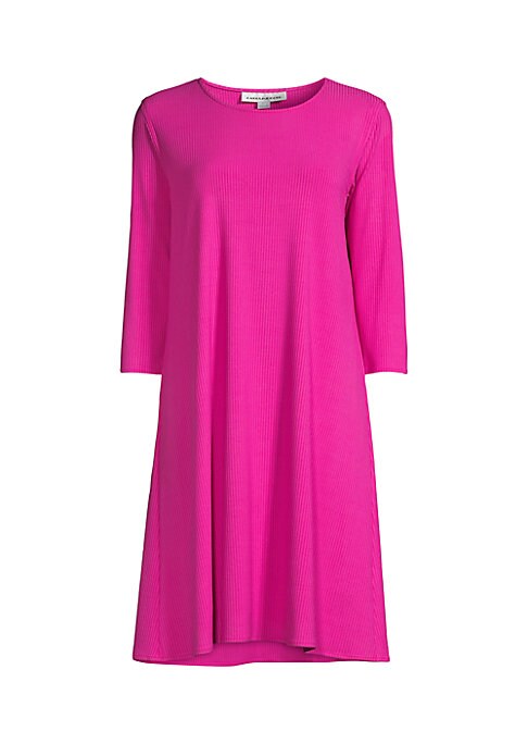 Breezy Ribbed A-Line Dress