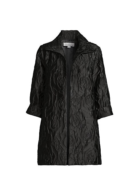 Chic Textured Long Jacket