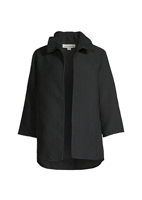 Textured Dot Open Jacket