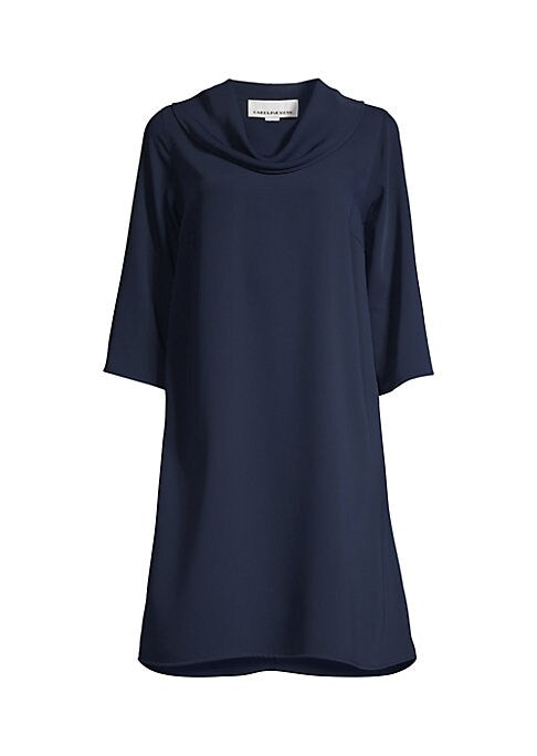 Chic Cowl Shift Dress