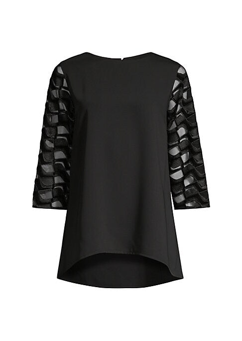 Embroidered High-Low Tunic