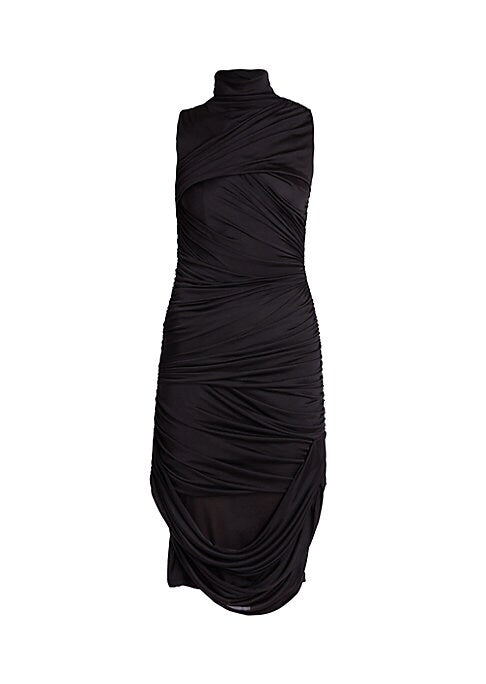 Silk Elegance Midi Dress
